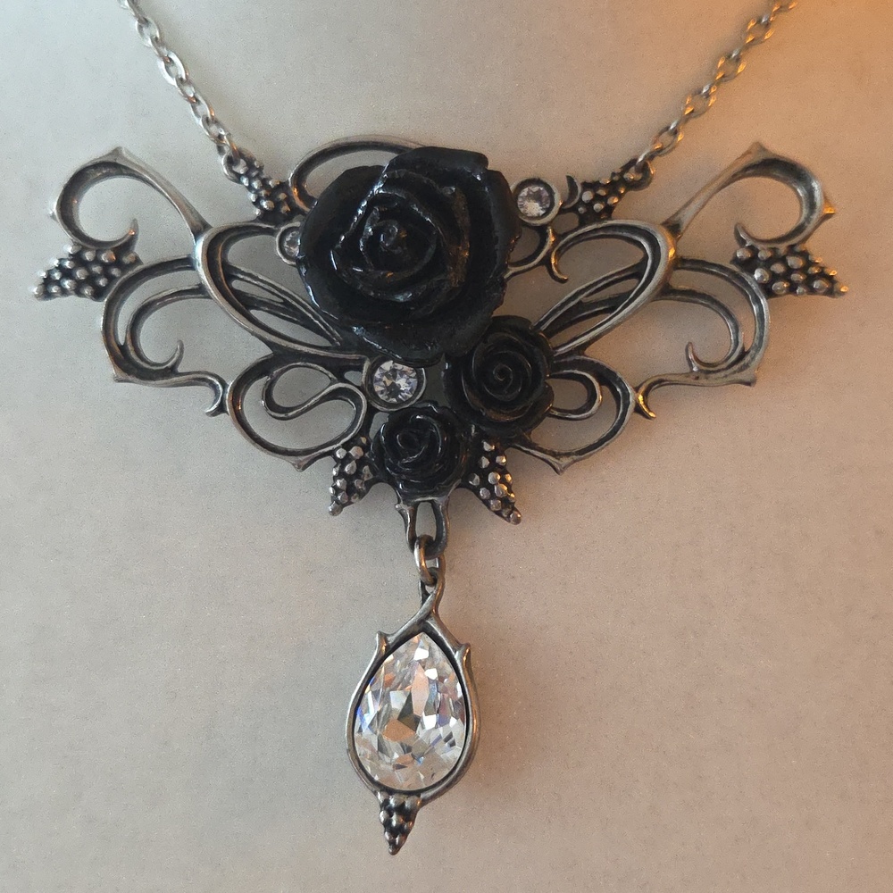Alchemy England Bacchanal Rose Crystal Necklace - Picture 4 of 6